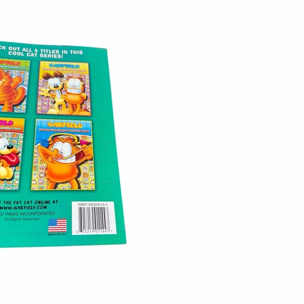 Garfield UNUSED Jumbo Coloring & Activity Book Vintage Odie